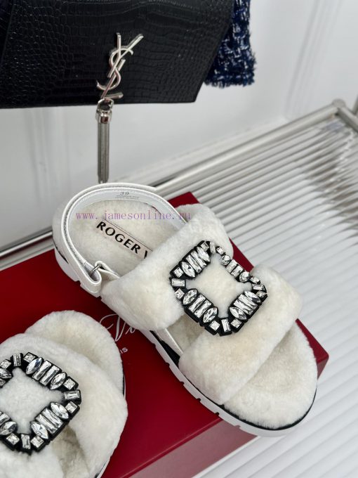 Roger Vivier/RV24s Autumn/Winter New ProductsThick bottom square buckle diamond buckle serieoaae9qeo - Image 6