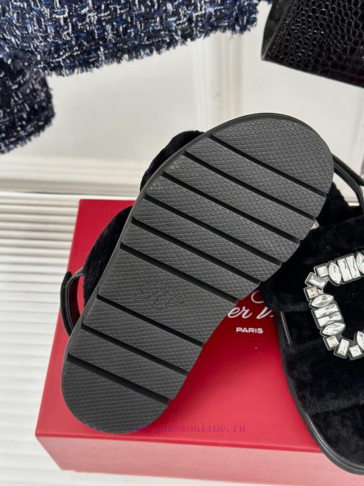 Roger Vivier/RV24s Autumn/Winter New ProductsThick bottom square buckle diamond buckle seriexkbzvtce - Image 10