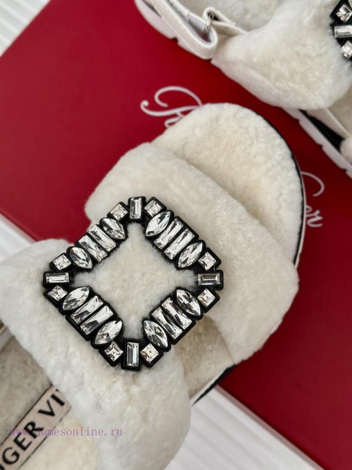 Roger Vivier/RV24s Autumn/Winter New ProductsThick bottom square buckle diamond buckle serieoaae9qeo - Image 8