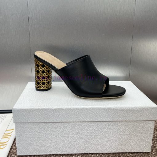 Dior 2024 Autumn/Winter New Icon Series Cylindrical Heel Women's Shoes CD Star Same Style Fi6sfjjiru - Image 6