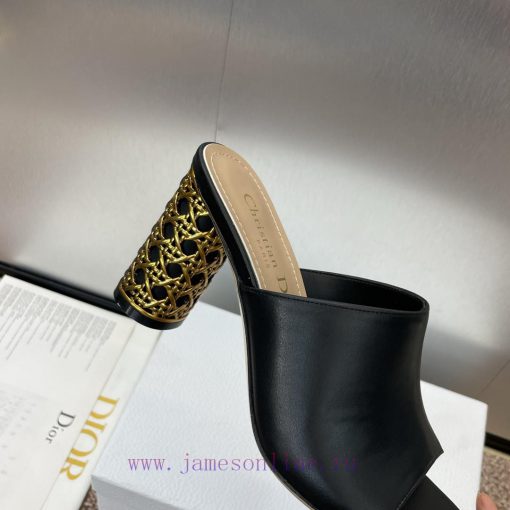 Dior 2024 Autumn/Winter New Icon Series Cylindrical Heel Women's Shoes CD Star Same Style Fi6sfjjiru - Image 10