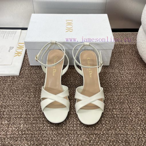 Dior 2024 Autumn/Winter New Icon Series Cylindrical Heel Strap Women's Shoes CD Star Same Hibgfhvyqr - Image 2