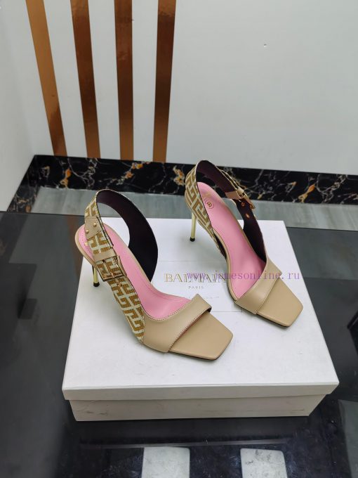 Out, Balmain 2025 Spring/Summer Fashion Metal Buckle High Heel SandalsBrand Balmain 𝘽𝙖𝙡𝙢𝙖𝙞𝙣 4e9myjbp - Image 3