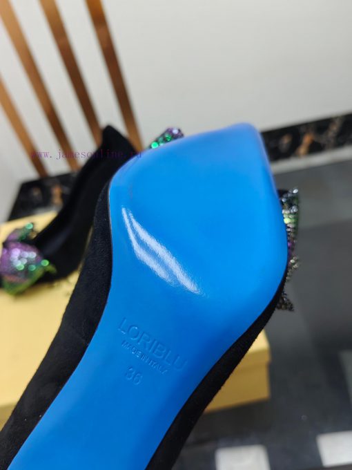 Loriblu Italian Luxury BrandBlue Luo Rui Jian Lan Weighing Bottom ShoesThe deep blue outsole7kybno7n - Image 7