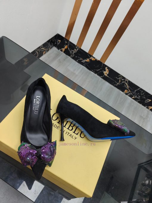 Loriblu Italian Luxury BrandBlue Luo Rui Jian Lan Weighing Bottom ShoesThe deep blue outsole7kybno7n - Image 8