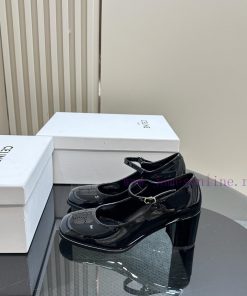 Top tierCeline * 2024 Autumn/Winter New High Heels Mary Jane Collection Single Shoes, Limitephivo4yo