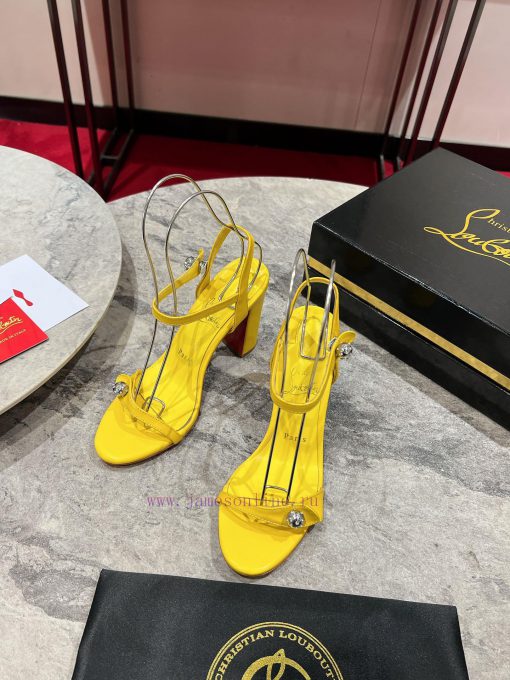 Coarse heeled sandals ︎ ️The Atmosphere sandals are made of black Napa leather, with 85mm hi1nnf8b9p - Image 2
