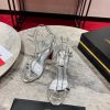 Coarse heeled sandals ︎ ️The Atmosphere sandals are made of black Napa leather, with 85mm hij63ben6z