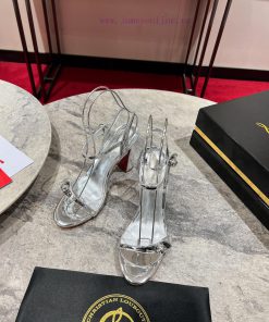Coarse heeled sandals ︎ ️The Atmosphere sandals are made of black Napa leather, with 85mm hij63ben6z