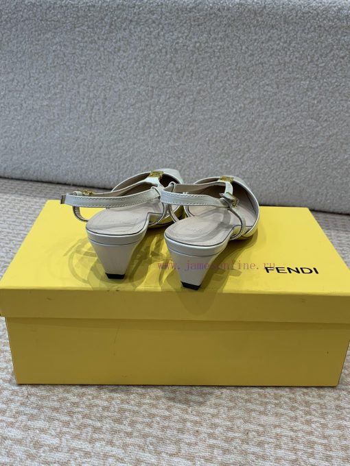 Fendi 24ss New FF Gold Buckle Hollow High Heel SandalsFeaturing FF Baguette decorative bucklyejuk0s2 - Image 4