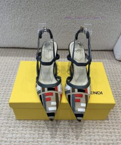 Fendi 24ss Fendi series double FF pointed high-heeled sandalsA must-have FF trailer every ye2orvgaia