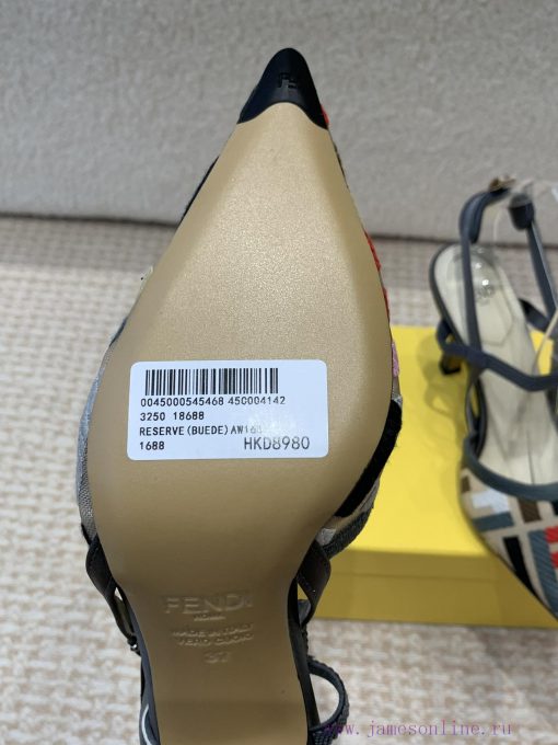 Fendi 24ss Fendi series double FF pointed high-heeled sandalsA must-have FF trailer every ye2orvgaia - Image 10