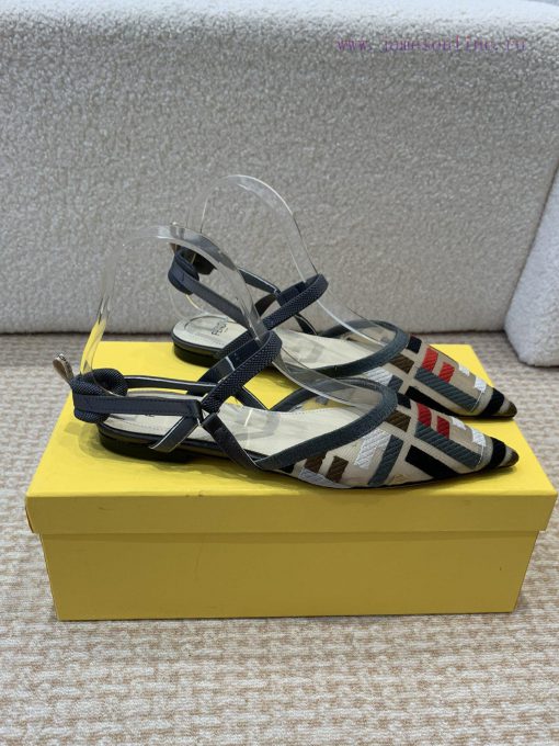 Fendi 24ss Fendi series double FF pointed high-heeled sandalsA must-have FF trailer every ye3xdgrgtt - Image 3