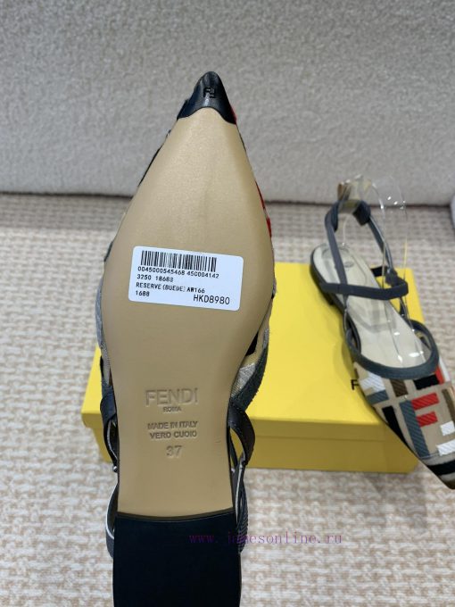 Fendi 24ss Fendi series double FF pointed high-heeled sandalsA must-have FF trailer every ye3xdgrgtt - Image 10