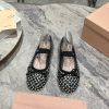 MIUMIU Early Spring New Sparkling and Loving Ballet 🩰 Shoes are here! Bling bling bling Maryaxwpuitc