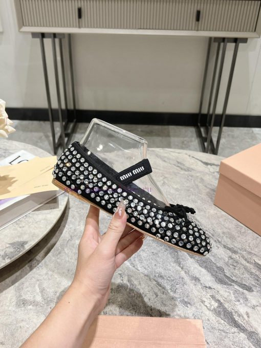 MIUMIU Early Spring New Sparkling and Loving Ballet 🩰 Shoes are here! Bling bling bling Maryaxwpuitc - Image 7