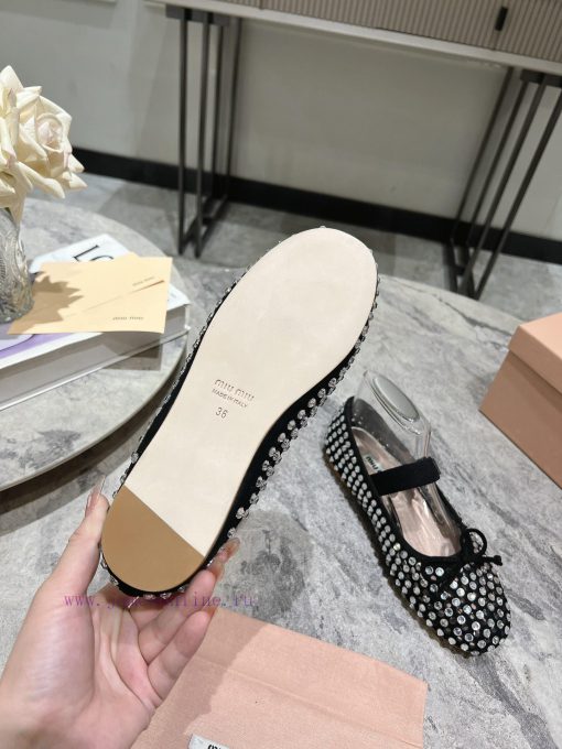 MIUMIU Early Spring New Sparkling and Loving Ballet 🩰 Shoes are here! Bling bling bling Maryaxwpuitc - Image 10