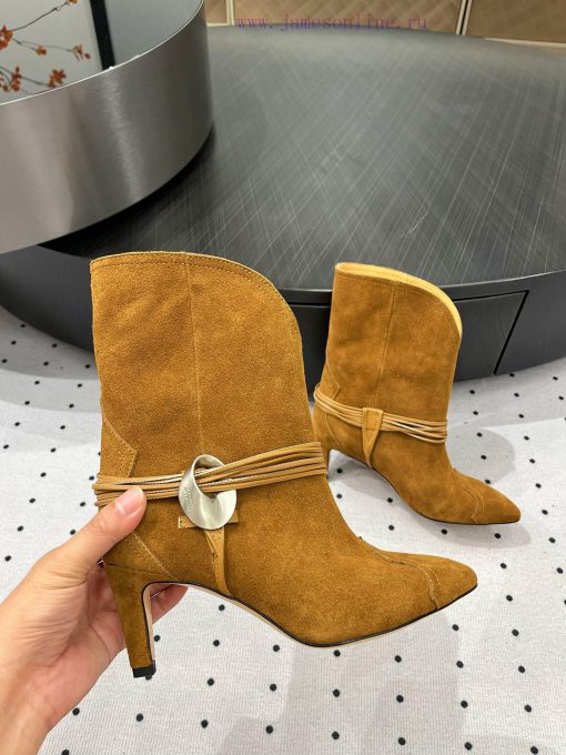 𝙄𝙨𝙖𝙗𝙚𝙡𝙈𝙖𝙧𝙖𝙣𝙩𝟐𝟒𝑭𝑾 Newly Upgraded VersionImported cow suedeInner cowhideLeather soleThe retddtobfog - Image 7