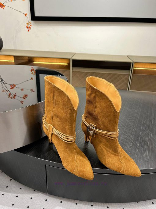 𝙄𝙨𝙖𝙗𝙚𝙡𝙈𝙖𝙧𝙖𝙣𝙩𝟐𝟒𝑭𝑾 Newly Upgraded VersionImported cow suedeInner cowhideLeather soleThe retddtobfog - Image 10