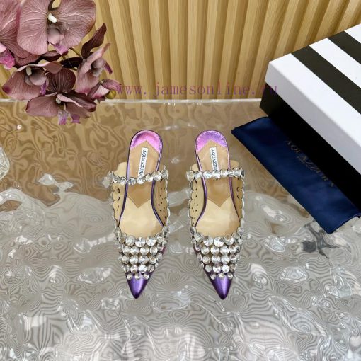 2024 Spring/Summer New AQUAZURA Zp Original Mold New High Heel Sandals———————————Made of oric6vf4osk - Image 5