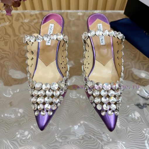 2024 Spring/Summer New AQUAZURA Zp Original Mold New High Heel Sandals———————————Made of oric6vf4osk - Image 6