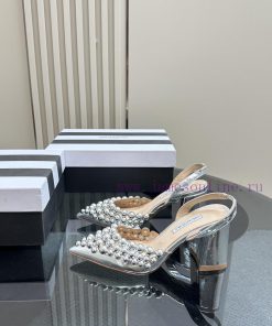 Aquazzura2024 new sandal purchasing quality. These pointed and rough high-heeled hand beaded8q5ypn2o