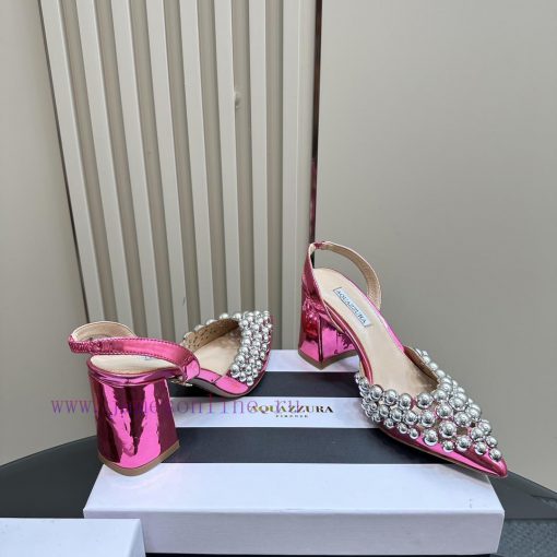 Aquazzura2024 new sandal purchasing quality. These pointed and rough high-heeled hand beadedwcms80xq - Image 5