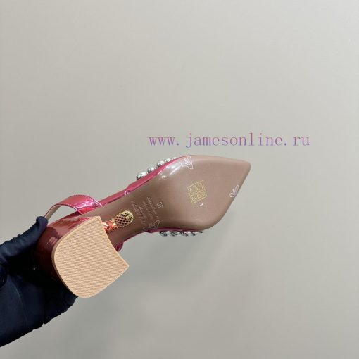 Aquazzura2024 new sandal purchasing quality. These pointed and rough high-heeled hand beadedwcms80xq - Image 10