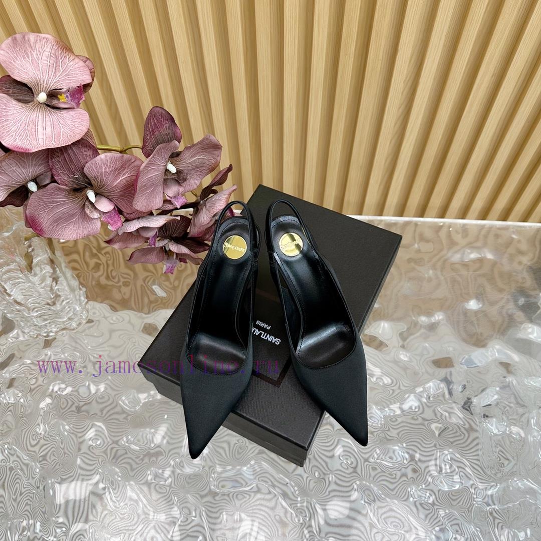 New YSL Saint Laurent - SS2024 Summer Fish Mouth High Heels New Fashion High Heels Sandals——n6uqvmbb - Image 3