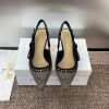 J'ADIOR woven women's shoes Dior 2024 spring/summer fashion show new punk style studded shoeaj4kdztk