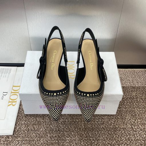 J'ADIOR woven women's shoes Dior 2024 spring/summer fashion show new punk style studded shoeaj4kdztk