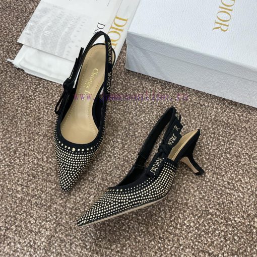 J'ADIOR woven women's shoes Dior 2024 spring/summer fashion show new punk style studded shoeaj4kdztk - Image 5