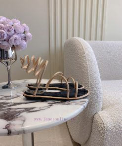 Ren * Caovell *'s new rhinestone snake shaped flat sandals always exude a fairy like aura. Tkdzktavy