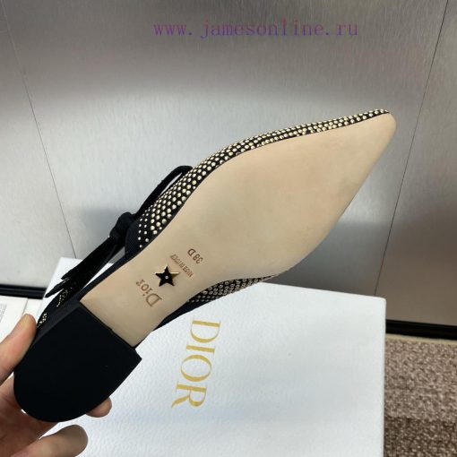 J'ADIOR woven women's shoes Dior 2024 spring/summer fashion show new punk style studded shoeeju4eat5 - Image 10