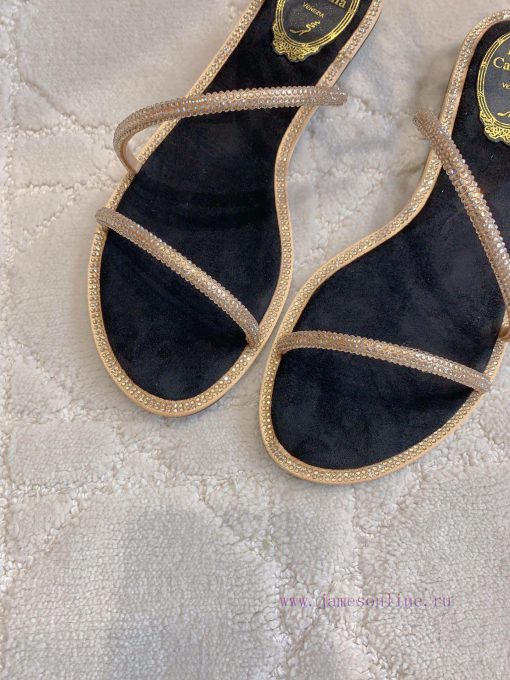 Ren * Caovell *'s new rhinestone snake shaped flat sandals always exude a fairy like aura. Tkdzktavy - Image 6