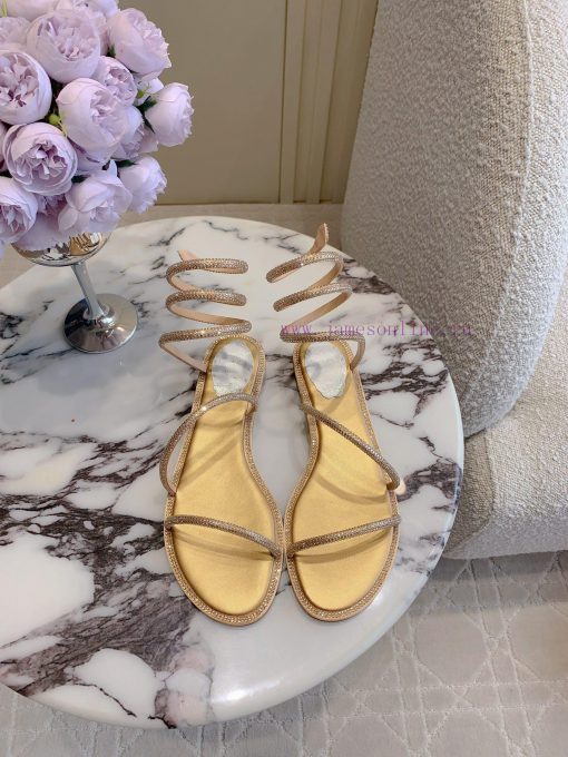Ren * Caovell *'s new rhinestone snake shaped flat sandals always exude a fairy like aura. Tz8n9w3hz - Image 2