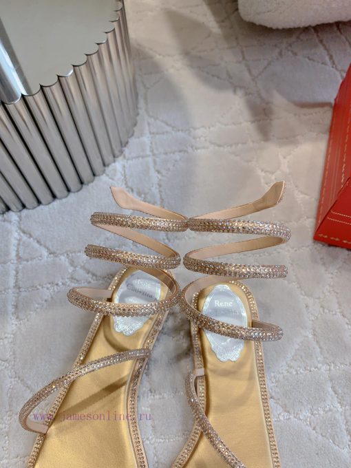 Ren * Caovell *'s new rhinestone snake shaped flat sandals always exude a fairy like aura. Tz8n9w3hz - Image 7