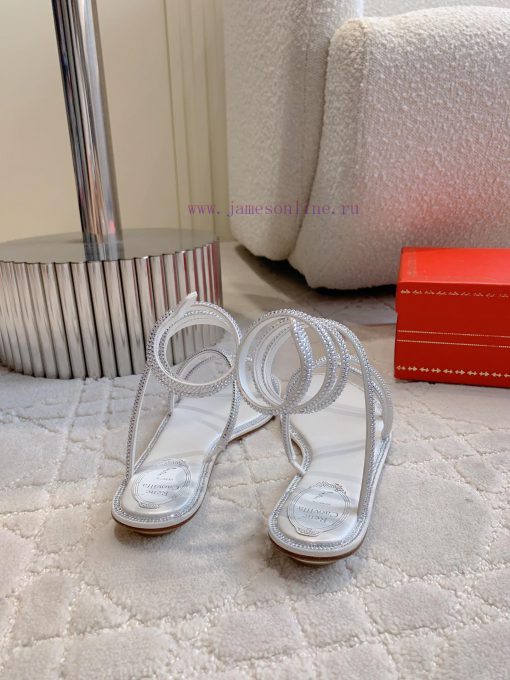 Ren * Caovell *'s new rhinestone snake shaped flat sandals always exude a fairy like aura. T86u23cv2 - Image 9