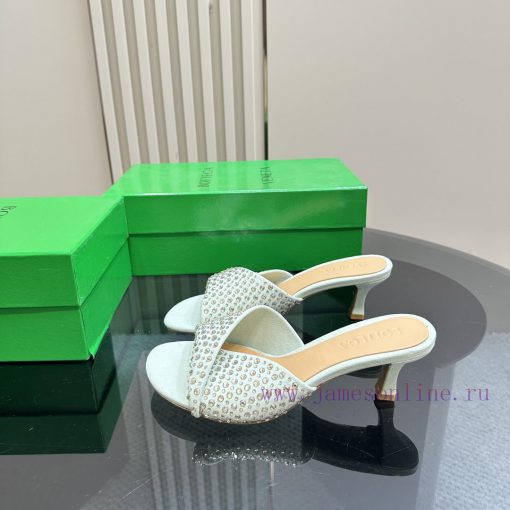 Bottega Venet* The latest and most classic woven high-heeled sandals, ins&Xiaohongshu, are wmpmt3nlt - Image 2