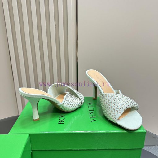 Bottega Venet* The latest and most classic woven high-heeled sandals, ins&Xiaohongshu, are w4stb25y0 - Image 5