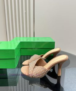 Bottega Venet* The latest and most classic woven high-heeled sandals, ins&Xiaohongshu, are wokdwecj6