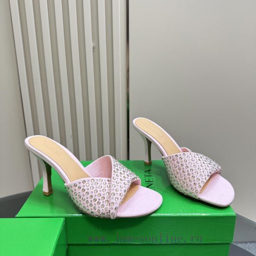 Bottega Venet* The latest and most classic woven high-heeled sandals, ins&Xiaohongshu, are wzg48ryjl - Image 4