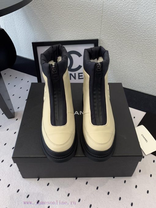 Chanel's new autumn and winter snow boots are top-notch original versions purchased and devec3ud2zu8