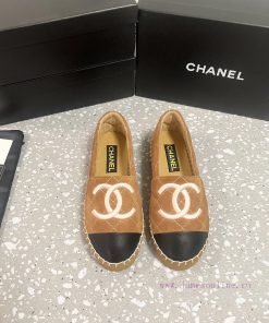 CHANEL Chanel 25ss New Early Spring Double C Color blocked suede calf leather fisherman shoe9x0m3lbx