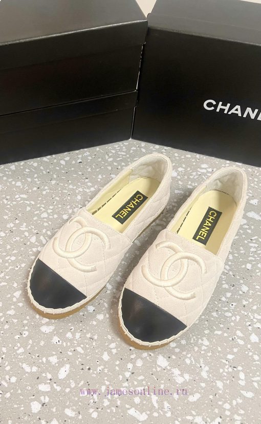 CHANEL Chanel 25ss New Early Spring Double C Color blocked suede calf leather fisherman shoeg3gs9tlw - Image 4