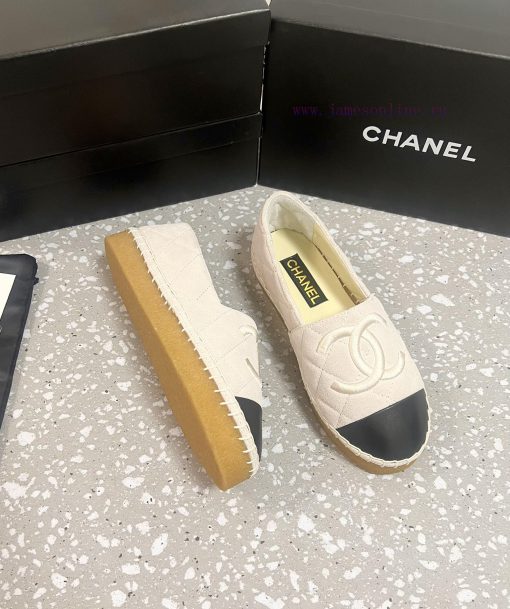 CHANEL Chanel 25ss New Early Spring Double C Color blocked suede calf leather fisherman shoeg3gs9tlw - Image 6