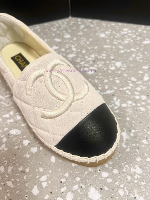 CHANEL Chanel 25ss New Early Spring Double C Color blocked suede calf leather fisherman shoeg3gs9tlw - Image 8