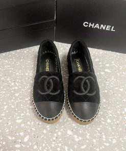 CHANEL Chanel 25ss New Early Spring Double C Color blocked suede calf leather fisherman shoe2fnfckva