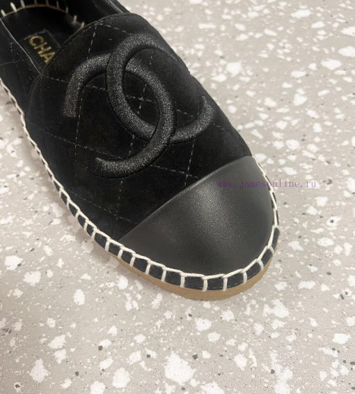 CHANEL Chanel 25ss New Early Spring Double C Color blocked suede calf leather fisherman shoe2fnfckva - Image 8