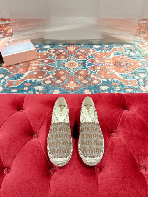 Miumiu 2024 new casual shoes fisherman shoesGrass woven shoes with grass woven insole * made3djds2pn - Image 2